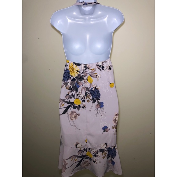 Chelsea28 Floral Lavender Bow Halter Dress💟 - Picture 6 of 8